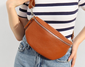 Verstelbare tasriem, crossbody taspatroon, leren heuptassen met riem, handtas met riem, damestas, Moederdagcadeau, kerstcadeau