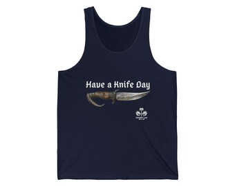 Have a Knife Day Unisex Jersey Tank