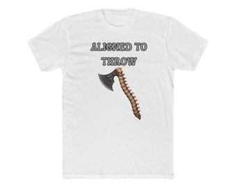 Aligned to Throw Axe Tee | Dragon's Lair Axe & Tap Back Design