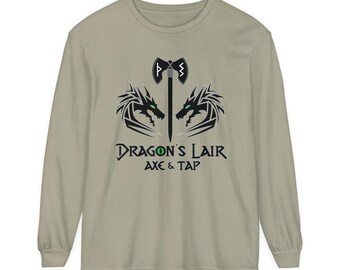 Dragon's Lair - Unisex Garment-dyed Long Sleeve T-Shirt