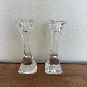 Villeroy & Boch Crystal Cocktail Club Candlesticks, pair