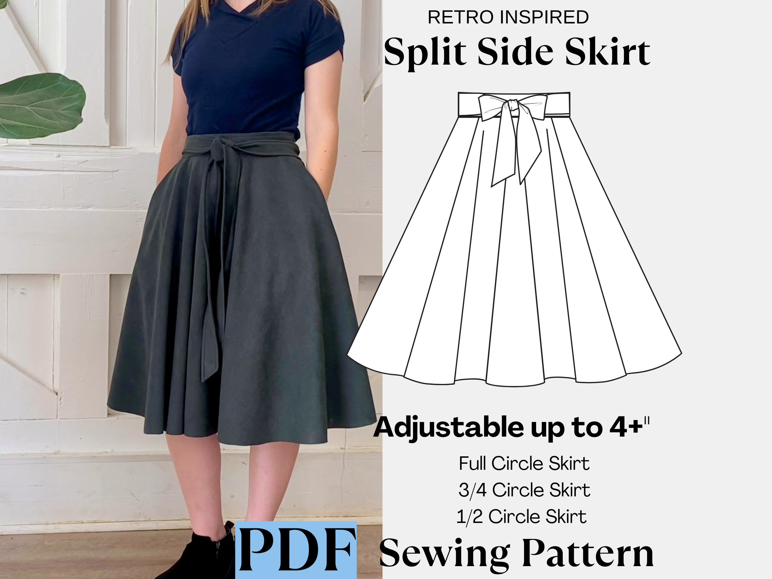 Vintage Wrap Skirt - Etsy