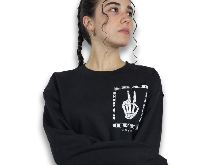 Bad Habits Oversized Pump Cover | VIDI Heavyweight Sweater