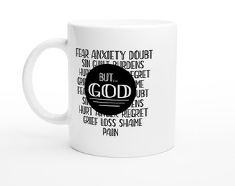 But.. God Mug. Forgiven Mug. Gift for wife. Christian Gift. Religious Gift. Wife Mug, Christian Gift. Gift for Him. Gift for her #049