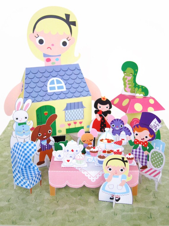alice in wonderland playset