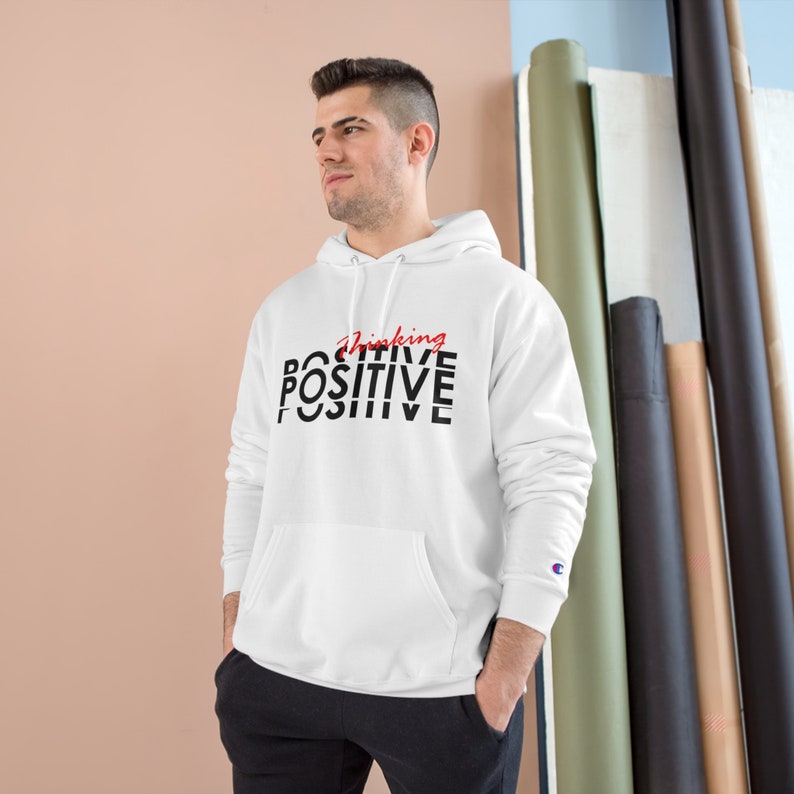 Thinking Positive Champion Hoodie image 6