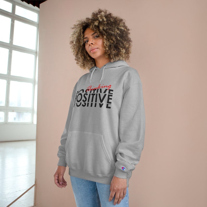 Thinking Positive Champion Hoodie image 1