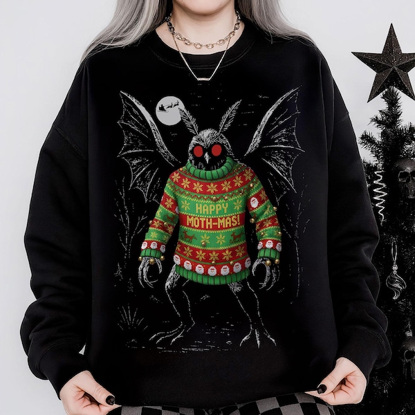 Funny Cryptids Ugly Christmas Sweatshirt Plus Size 3XL-5XL