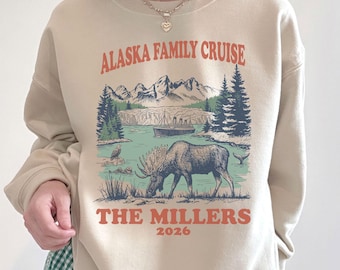 Alaska Cruise Sweatshirt Custom Family Name 2026