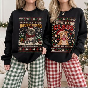 Pitbull Ugly Christmas Sweatshirt