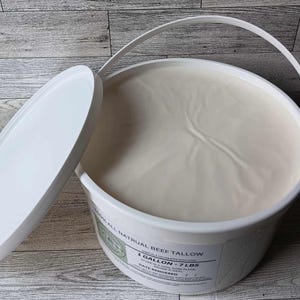 Pure Beef Tallow - 1 Gallon - 7 lbs - unscented
