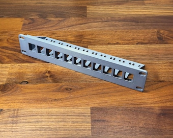 11 Port Keystone patch panel for 10" Rack mount
