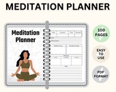 Meditation Planner / Digital Planner / Mental Health Tracker / Mindfulness / Instant Download / Digital Downloads