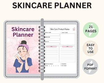 Skincare Planner / Hair care / Skincare Routine / Digital Planner /  Instant Download / Digital Downloads