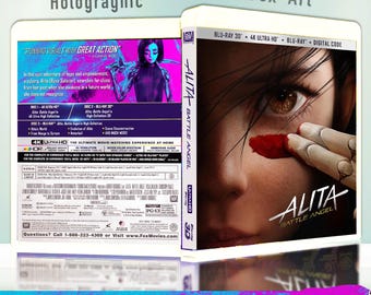 Alita Battle Angel Holographic Bluray Insert Print: Mirrored Effect, Limited Edition