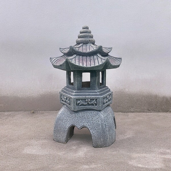 Lanterne japonaise, Japandi Art, Pagode, Jardin Zen, Torii, Statue de Bouddha, Jardin Zen, Jardin japonais, Statue de moine zen, Statue japonaise