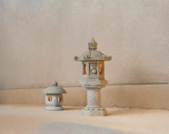 Lanterne japonaise, Japandi Art, Pagode, Jardin Zen, Torii, Statue de Bouddha, Jardin Zen, Jardin japonais, Statue de moine zen, Statue japonaise