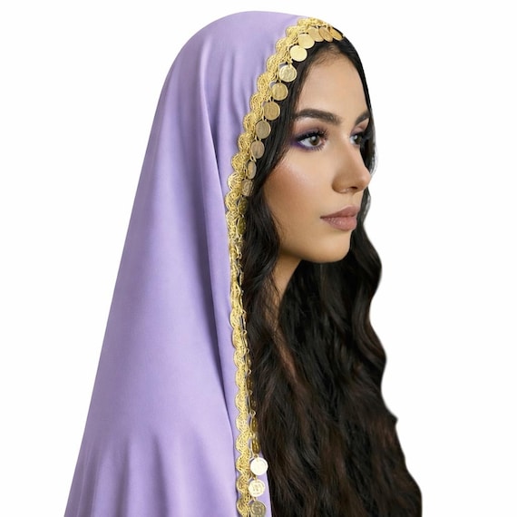Cultural Palestinian Bridal Veil With Coins - Etsy