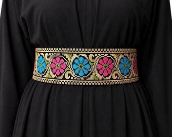 Floral Palestinian Tatreez Belt