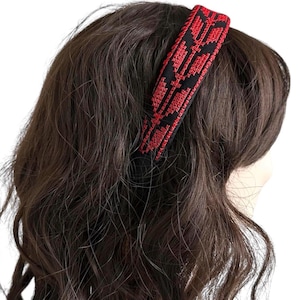 Red Tatreez Headband
