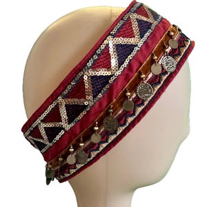 Red Coin Headband