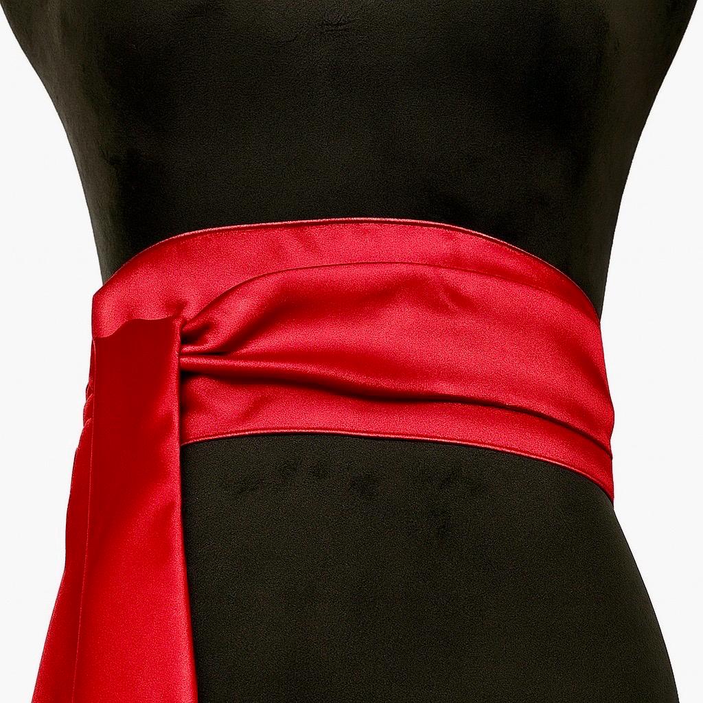 Ceinture écharpe En Satin Faux Soie - Multi-couleurs - Noeud Décoratif - Taille Unique - Neuf Avec étiquettes