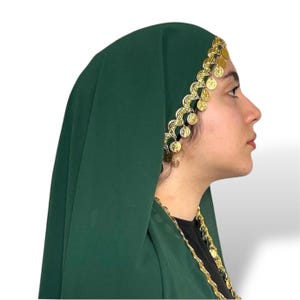 Cultural Palestinian Bridal Veil with Coins