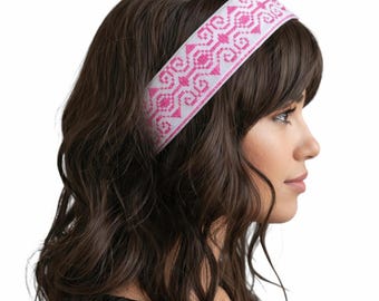 Pink Tatreez Headband