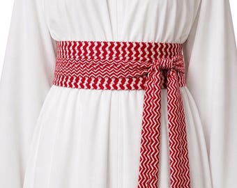 Red Keffiyeh Tatreez Belt