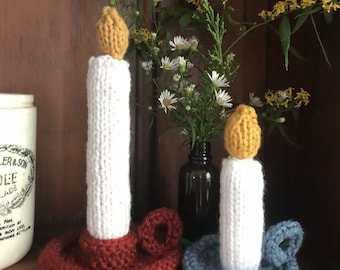 Amigurumi Knit Christmas Candle Pattern Digital Download