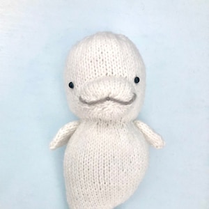 Amigurumi Knit Beluga Whale Pattern Digital Download