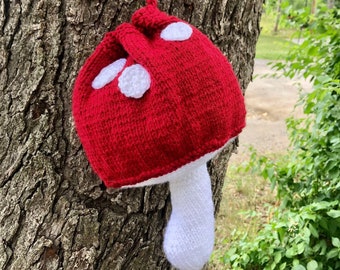 Amigurumi Knit Mushroom Purse Pattern Digital Download