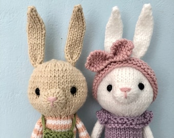 Amigurumi Knit Little Bunny Patterns Digital Download