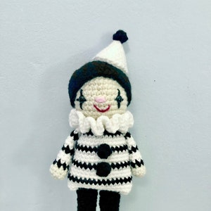 Amigurumi Crochet Pierrot Clown Pattern Digital Download image 1