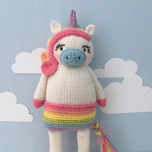 Amigurumi Knit Unicorn Pattern Digital Download image 1