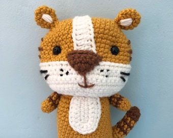 Amigurumi Crochet Tiger Pattern Digital Download