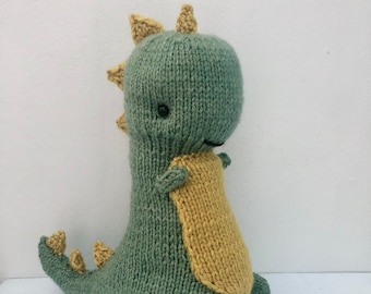 Amigurumi Knit Dinosaur Pattern Digital Download