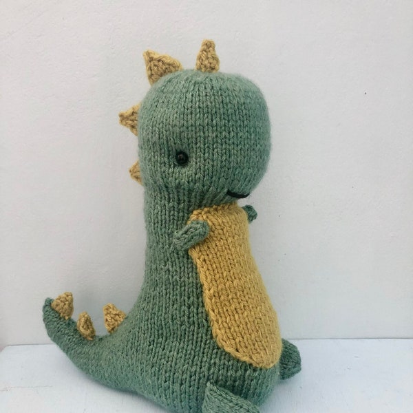 Amigurumi Knit Dinosaur Pattern Digital Download