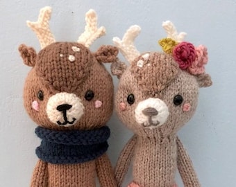 Amigurumi Knit Little Deer Patterns Digital Download