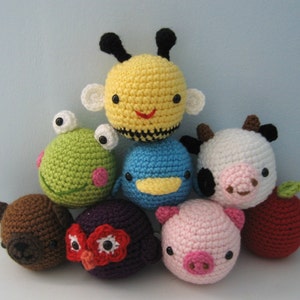 Amigurumi Crochet Animal Toys for Baby Pattern Digital Download image 1