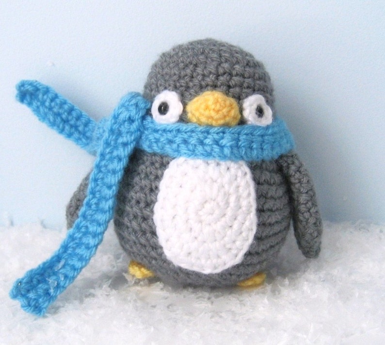 Patrón Pingüino Amigurumi Crochet Descarga Digital imagen 1