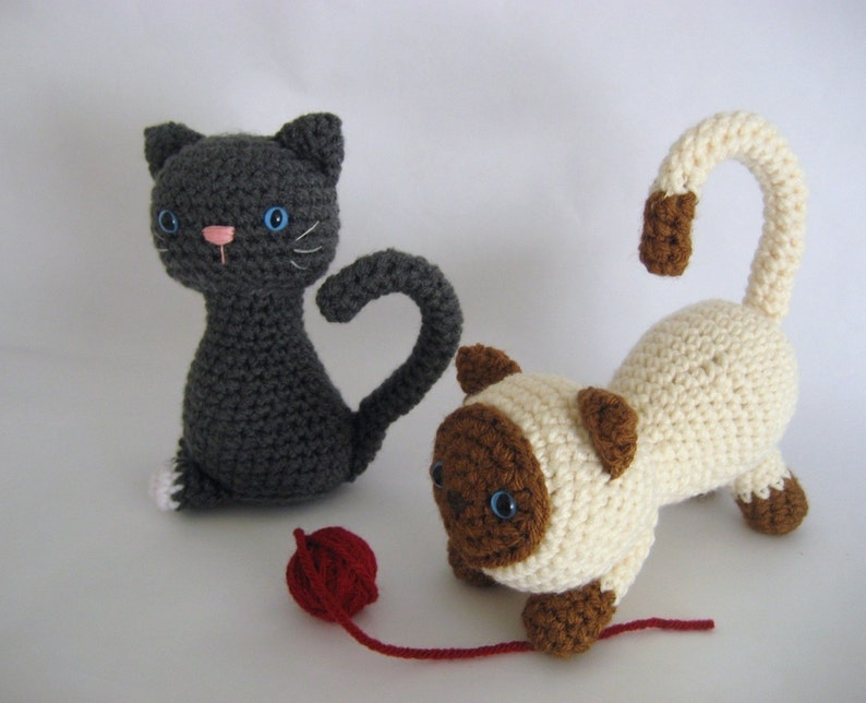 Sale Amigurumi Crochet Kitten Pattern Digital Download image 1