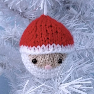 Amigurumi Knit Christmas Balls Ornament Pattern Set Digital Download image 3