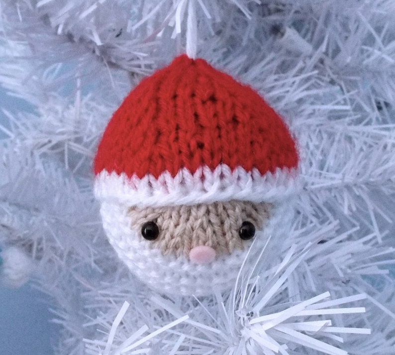 Amigurumi Knit Christmas Balls Ornament Pattern Set Digital Download image 3