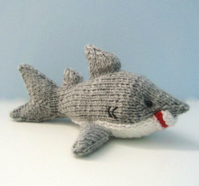 Amigurumi Knit Shark Pattern Digital Download image 1