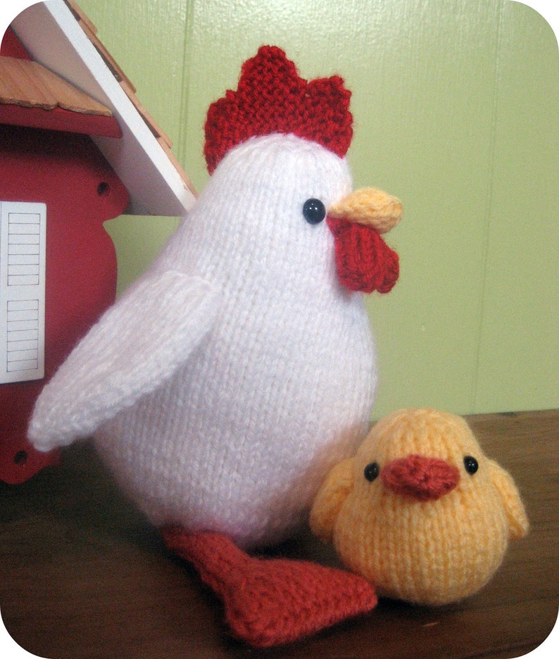 Amigurumi Knit Chicken and Chicks Pattern Set Digital Download image 3