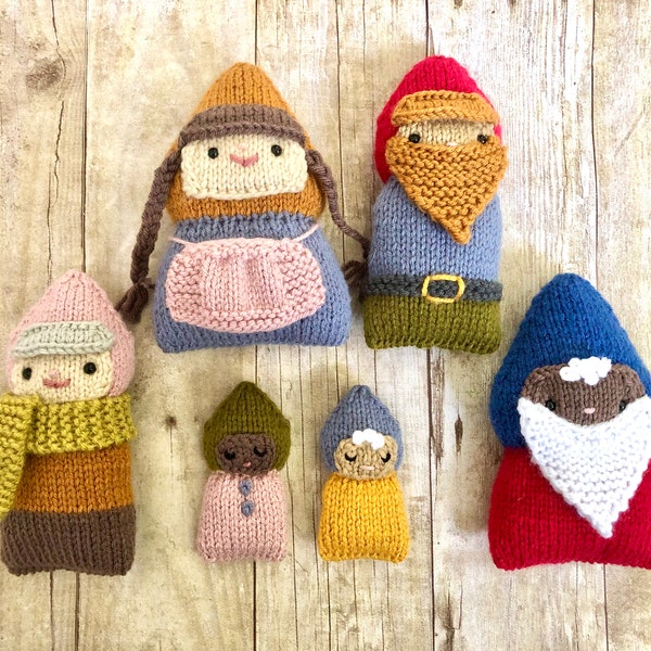 Amigurumi Knit Little Gnome Patterns Digital Download