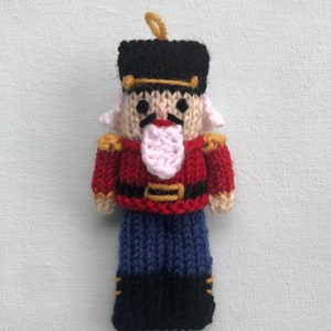 Amigurumi Nutcracker Knit Christmas Ornament Pattern Digital Download image 2