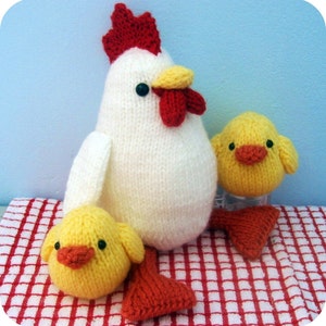 Amigurumi Knit Chicken and Chicks Pattern Set Digital Download image 5