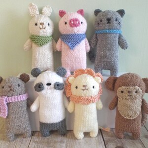 Amigurumi Knit Baby Animals Pattern Set Digital Download image 3